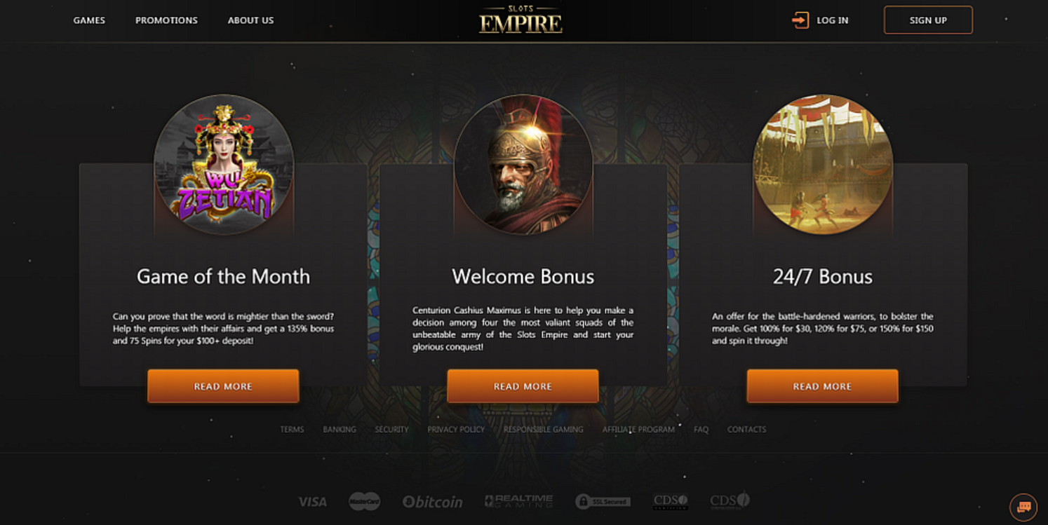 Slots Empire Casino Online Casino Overview